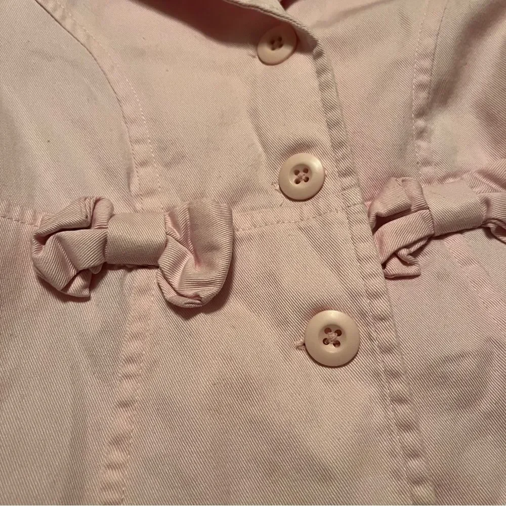 Toddler Girls Gymboree pale light Pink spring Lightweight Jacket for Easter!‎